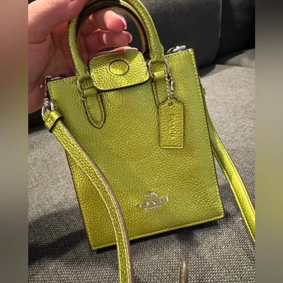 Coach Lime Green Mini Bag - Picture 1 of 4